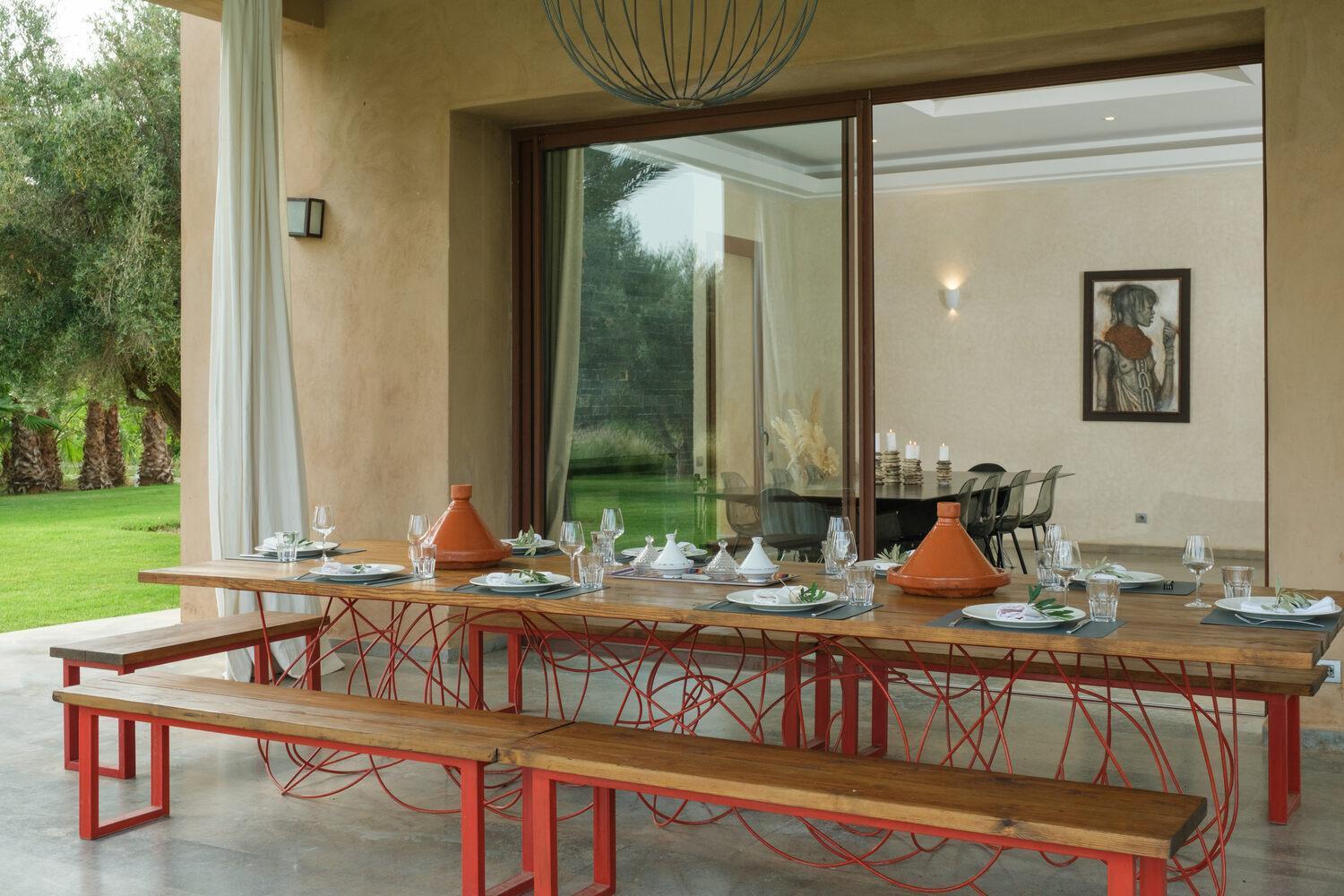 Adnaa - Modern Villa With 2 Pools, Sauna, Hammam, Tennis Court & Home Cinema Douar Caid Layadi Экстерьер фото