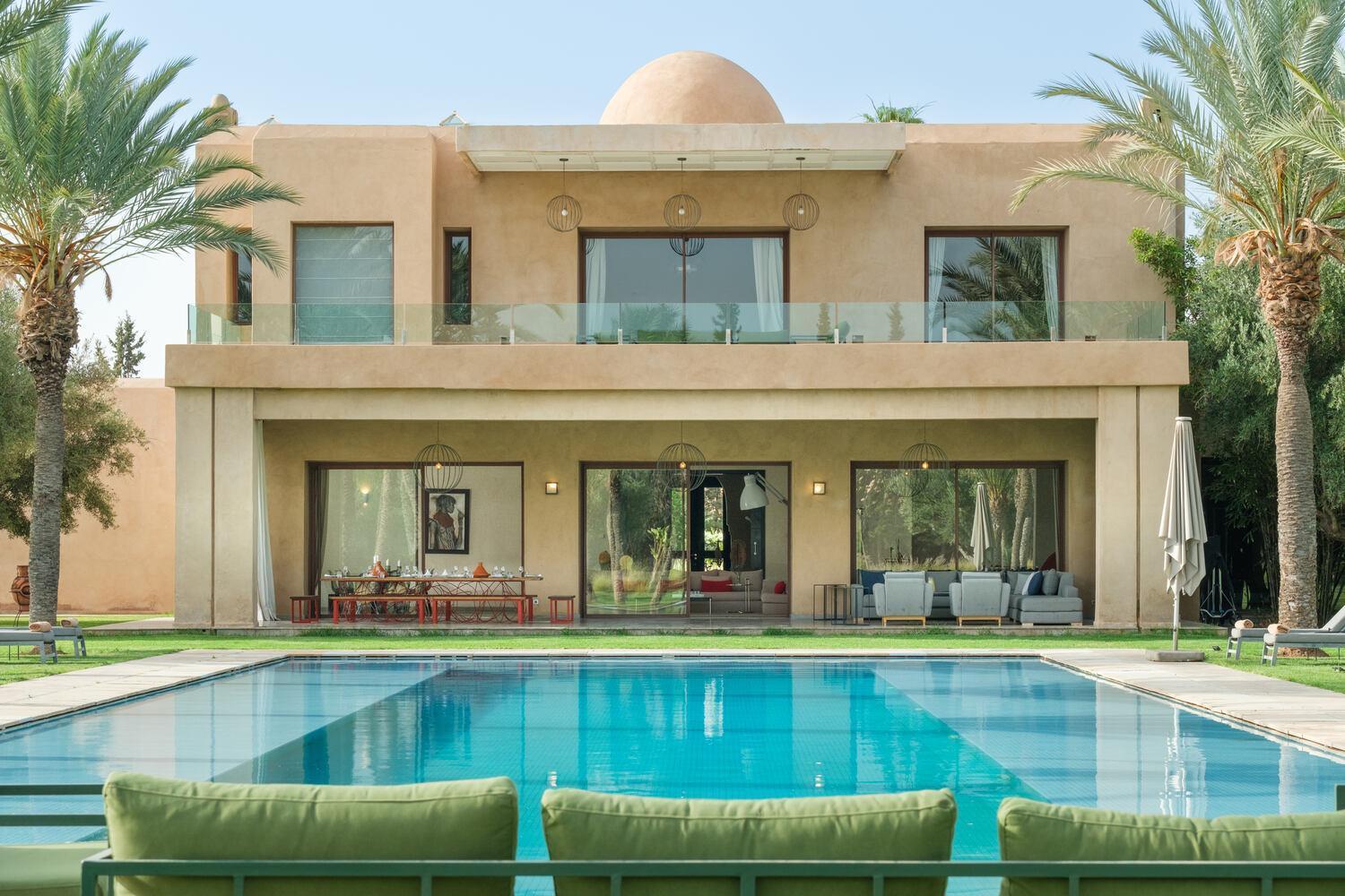Adnaa - Modern Villa With 2 Pools, Sauna, Hammam, Tennis Court & Home Cinema Douar Caid Layadi Экстерьер фото